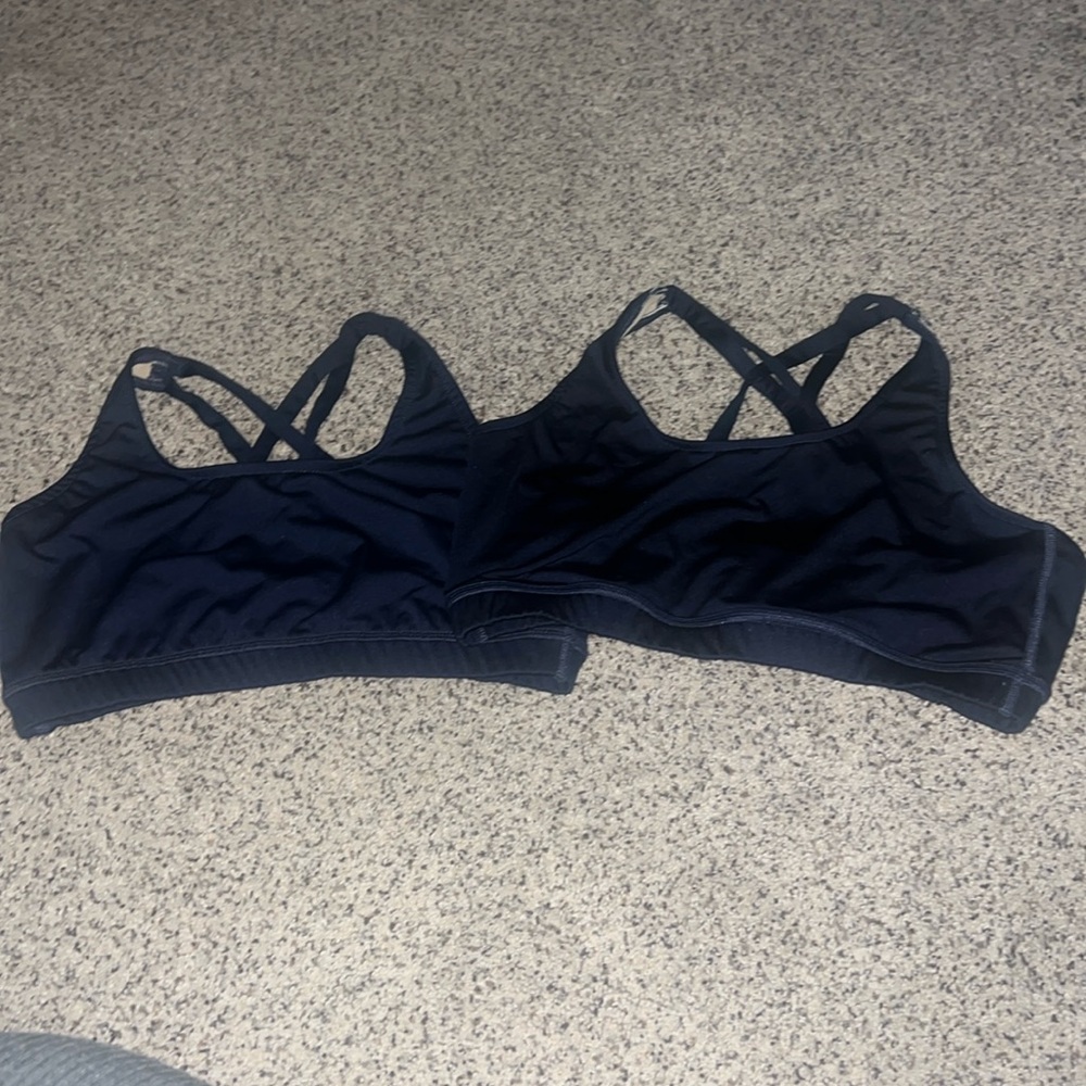 2- Navy Blue Varsity Spirit Women's Sports Bra